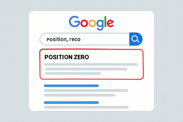 Nulinė pozicija paieškos rezultatuose (Google Position Zero)