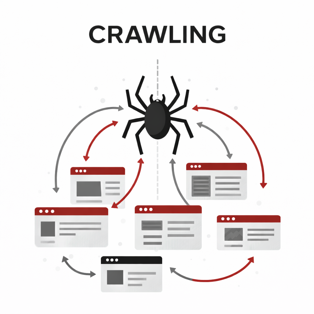 Nuskaitymo - crawling procesas